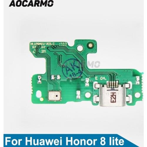 Aocarmo NEW USB Charging Port Plug Flex Cable For Huawei Honor 8 Lite