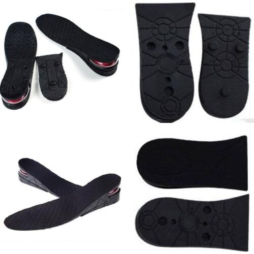 2/3Layer 5/6cm Adjustable Ergonomic Design Air Cushion Invisible Lift Pads soles Height Increase Insole for men women shoes