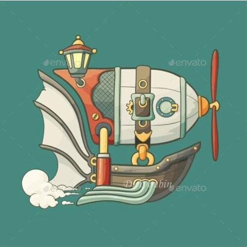 Steampunk Airship Metal Cutting Die New Dies Album scrapbooking Layering Stencils Scrapbooking Paper Making Craft die