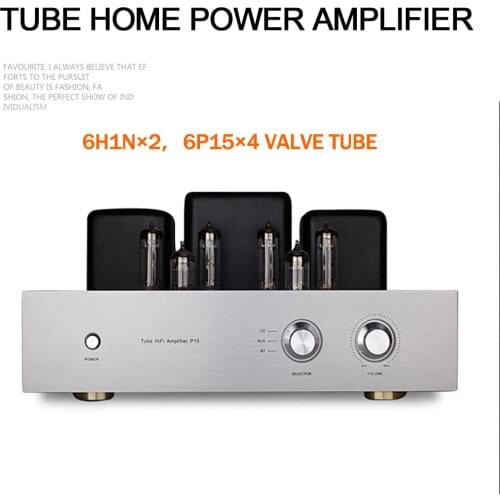 ROYANGES 6P15 tube Home Power Amplifier 6H1N 6P15 Valve Tube Amplifier Bluetooth Single-ended 2.0 Class A Stereo Power Amplifier