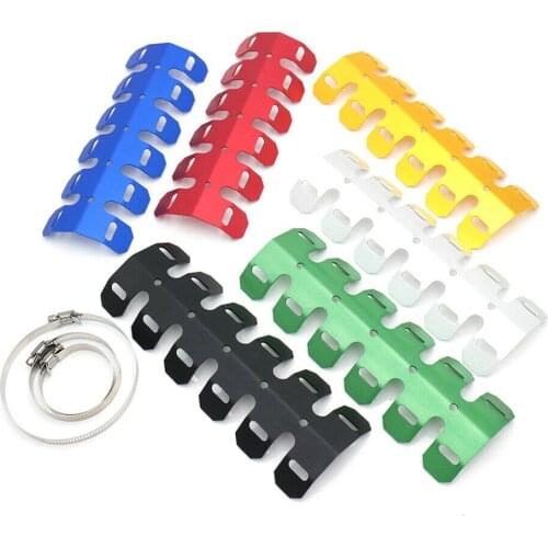 Universal Motorcycle Metal Exhaust Muffler Pipe Heat Shield Cover Heel Guard For Honda Yamaha Suzuki Kawasaki Chopper Touring