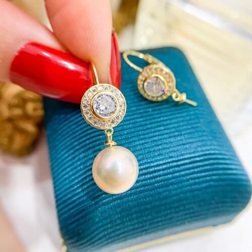 Zodiac Shinning Earring Hoops For Jewelry Making Women DIY Earrings Components Fittings (Not including pearl)