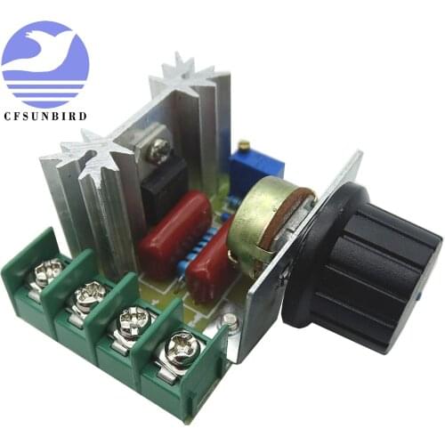 10PCS AC 220V 2000W SCR Voltage Regulator Dimming Dimmers Motor Speed Controller Thermostat Electronic Voltage Regulator Module