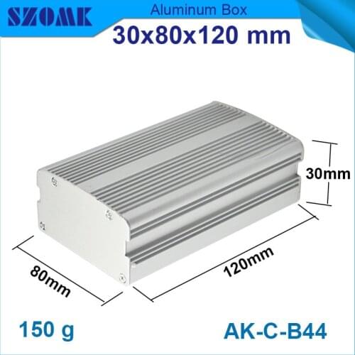 10 pcs/lot 30Hx80WX120Lmm normal aluminum box enclosure and distribution box for PCB and electronics, like project and canbinet