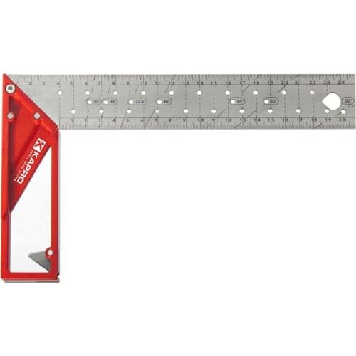 30cm Multifunction Level Ruler Carpenter Ruler Steel Marking Square Ruler Marking Angle Ruler Stainless Steel Woodworking tools