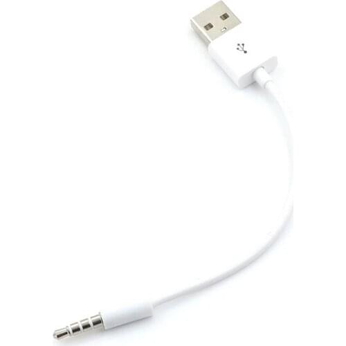 3.5mm Jack AUX to USB 2.0 Charger Data Sync Audio Adapter Cable for MP3 MP4 Player Cord