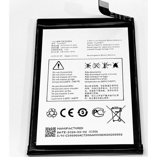 3.82V 2500mAh TLp025C2 For Alcatel One Touch Pop 4+ 5056 5056D 5056E 5056X 5056A 5056G 5056T 5056N 5056O 5056W Battery