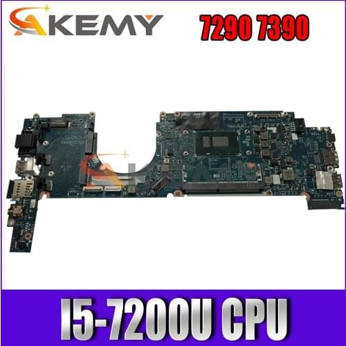 Akemy I5-7200U FOR Dell Latitude 7290 7390 Laptop Motherboard DAZ20 LA-F312P CN-0T6C3C T6C3C 3DRR6 Mainboard 100% tested