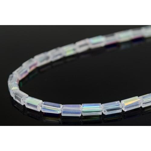 2mm/3mm Rectangular Crystal Glass Loose Beads Long Square Bead Multicolor Beads Accessories Craft In Bulk wholesale