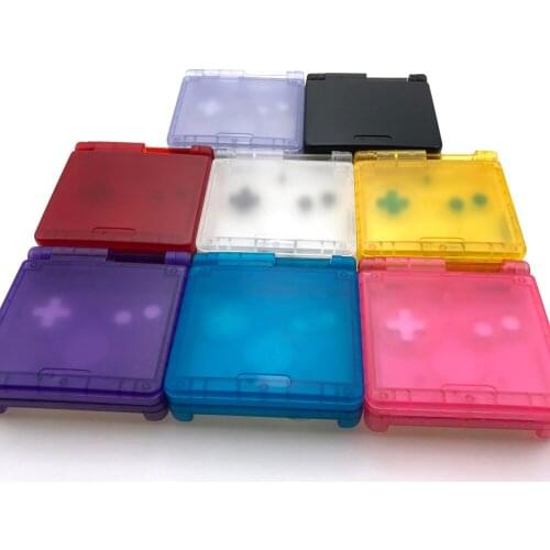 Crystal Colors For GBASP Game Console Cover Case Cartoon Full Housing Shell For Nintend Gameboy Advance SP Transparent Shell