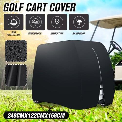 2/4 Passenger Golf Cart Cover Heavy Duty Car Cover 210D Waterproof Anti UV Sunscreen Dustproof Cover For Yamaha EZ Go Club