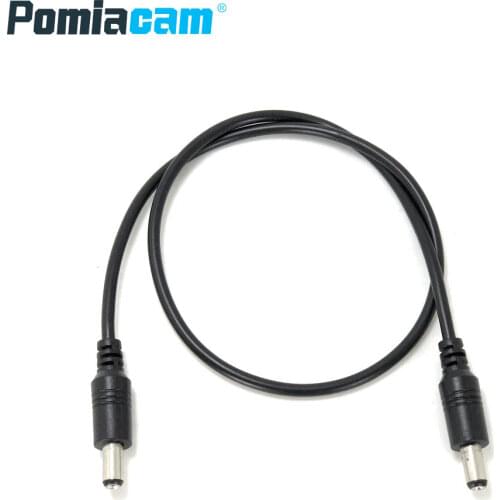 DC-01 DC Power Cable 1 male to 1 Male Plug Connector wire Adapter for Security CCTV Camera and LED Strip Extension 50cm/1.64Ft