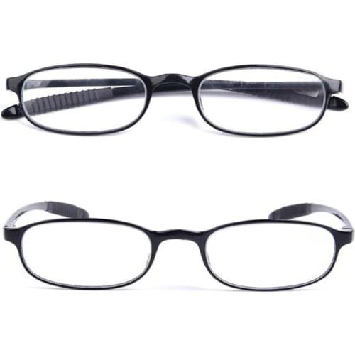 Men Women Ultra-flexible Tr90 Frame Reading Glasses Magnification 250 Glasses 150 100 200 Anti Eyewear Light Presbyopic Blu H5I7