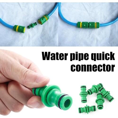 SOLEDI Fitting 5pcs Water Hose Connector Quick Connectors Double-End Lawn Tap Joint Repair Garden