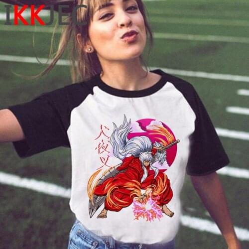 Inuyasha t shirt men print white t shirt kawaii japanese tshirt summer top streetwear