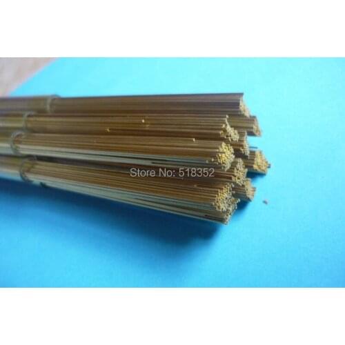 1.7mmx400mm Ziyang Brass Electrode Tube for EDM Drilling Machines Single Hole
