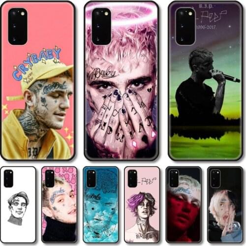 Lil peep rap Phone Case For Samsung Galaxy Note S21 20 10 9 E Lite UW Ultra 5G PRO Black Shell Cover