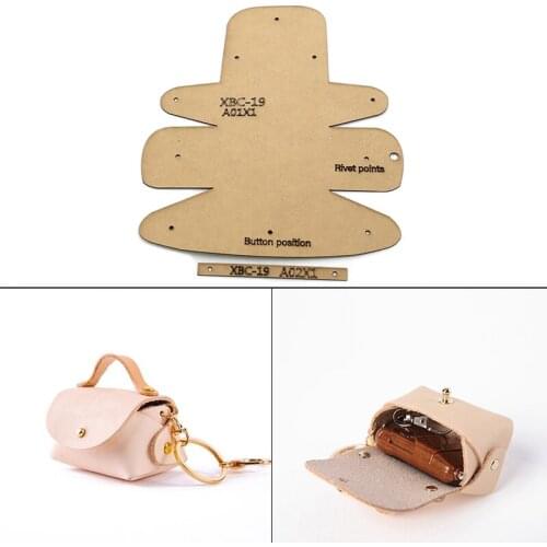 6*4cm Mini Storage Bag Making Kraft Paper Template DIY Leather Bag Drawing Paper Patten Handmade Craf Sewing Stencil Supplies