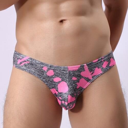 Man Underwear Male Sexy Camouflage Penis T-back Thongs Panties Gay Military Mini Strings Jockstraps Underwear