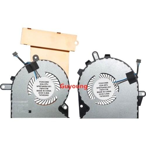 Laptop CPU GPU cooling Fan for HP OMEN 15-CE COOLER FAN G3A-CPU G3A-GPU 929455-001 929456-001 heatsink