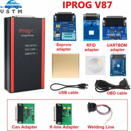 2021 Newest V86 IPROG Programmer with Can adapter Kline adapter Welding line IPORG+ Iprog Pro Free shipping in stock