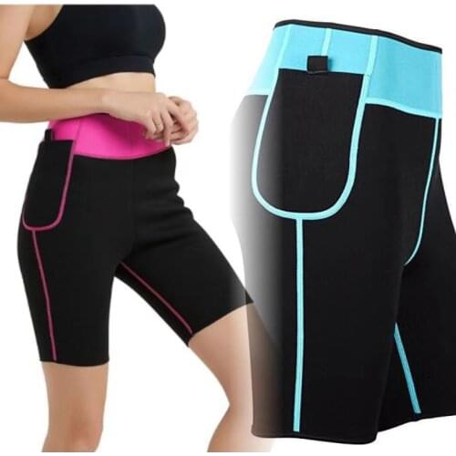 New Mobile Phone Pocket Ultra Sweat Auxiliary Sports Wicking Rubber Pants Butt Lift Leg Shaper Tummy Control Body Shapewear