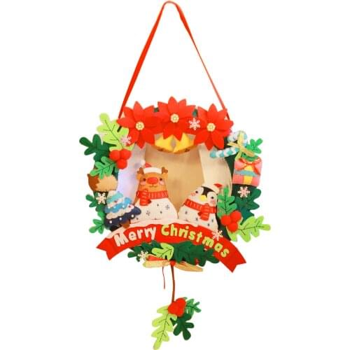 NEW christmas decoration Wind chimes Wreath kindergarten lots arts crafts diy crafts kids for childrens gift