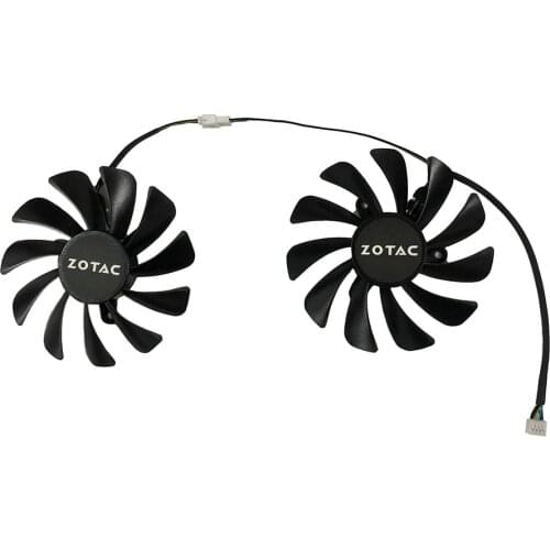 2pcs/set 95MM GAA8S2U GTX 1070Ti/1080Ti GPU VGA Cooler Fan For ZOTAC GeForce GTX1070Ti GTX1080Ti AMP Core Video Cards Cooling