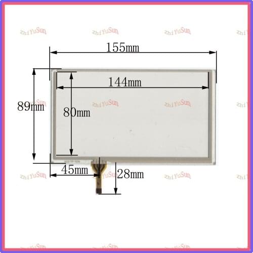 Wholesale 2PCS/LOT HLDTP1579 155*89MM 6.2inch resistance screen for GPS CAR this is compatible 155*89 HLD-TP-1579