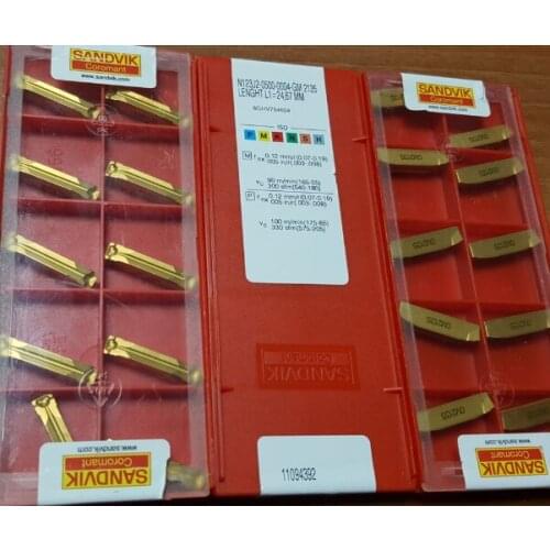 ORIGINAL 10PCS CARBIDE INSERT N123J2-0500-0004-GM2135