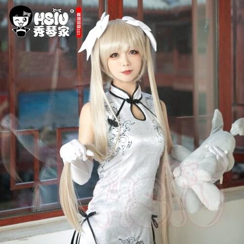 HSIU Sora Kasugano cosplay wig Yosuga no Sora Creamy golden Long hair