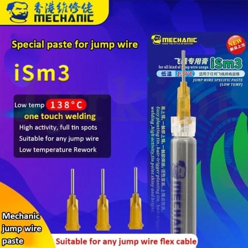 Mechanic iSm3 Jump Wire Solder Paste Flux Dedicated Welding Tin Paste ‏for iPhone Fingerprint Flying Line Repair Flux Paste