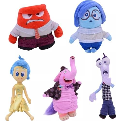 17-20cm Movie Inside Out Plush Toys Sadness Fear Joy Disgust Anger Soft Stuffed Doll Gifts For Kids