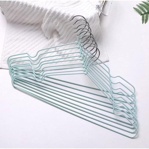 10Pcs Stainless Steel Non-slip Shirt Trouser Coat Hook Hanger Clothes Stand