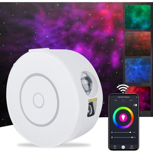 Tuya Smart Star Projector Colorful Dream Aurora Nebula Laser Starry Sky Bedroom Living Room Bar Stage Decoration Atmosphere Lamp