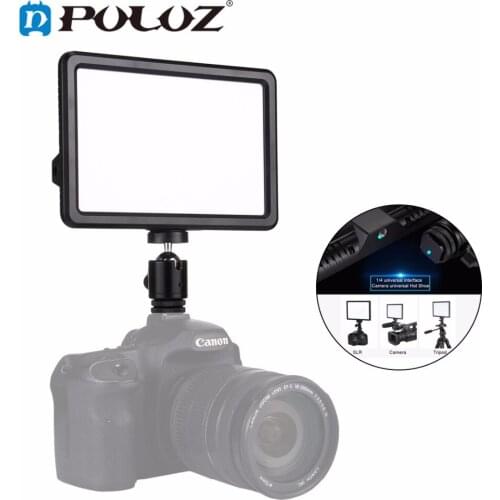PULUZ Video Light Photo Fill Light on Camera Video Hotshoe Dimmable LED Lamp Lighting for Canon, Nikon,Camera Camcorder DSLR