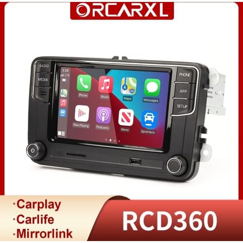 RCD360 Carplay Car Radio MirrorLink Headunit after 2010 PQ Vehicle Stereo for VW Polo Golf MK5 MK6 Passat Jetta B6 B7 Eos Bettle