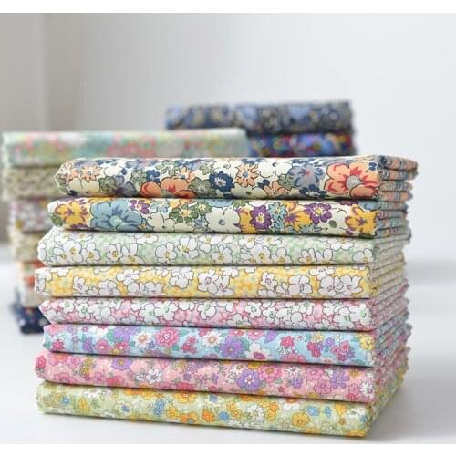 Leaf Series 100% cotton Twill Fabric for DIY Sewing Quilting Fashion Dress Making Material For Baby&Child and Dolls