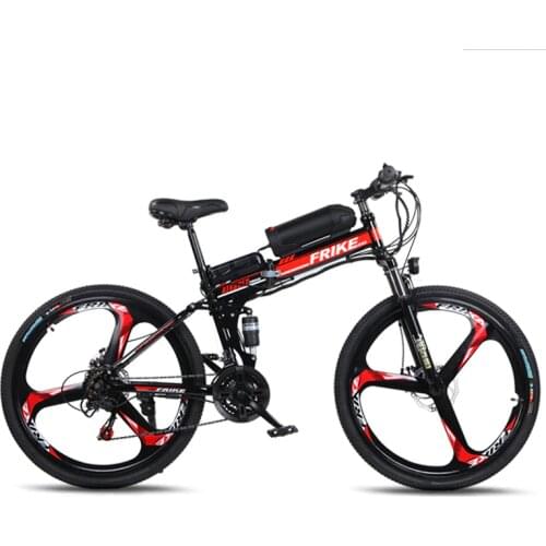 21-speed folding mountain electric bicycle 36V10AH power-assisted electric bicycle double shock-absorbing electric bicycle