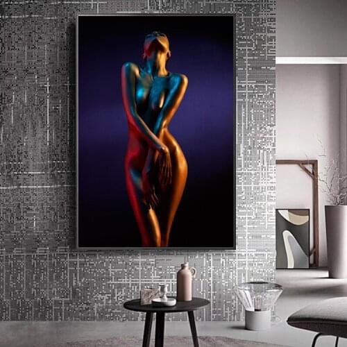 Modern Wall Decoration Sexy Nude Women Body Art Canvas Paintings Wall Art Posters and Prints Wall Pictures For Living Room Decor