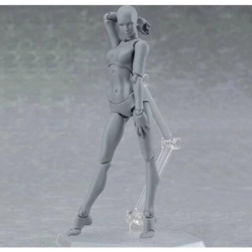 13cm Action Figure Toys Artist Movable Male Female Joint figure PVC Body Figures Model Mannequin Art Sketch Draw Figurine