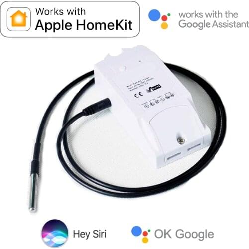 Apple HomeKit Smart Home Google Assistant Thermostat Switch Sonof WiFi Remote TH10 Wireless Temperature Sensor Voice Control