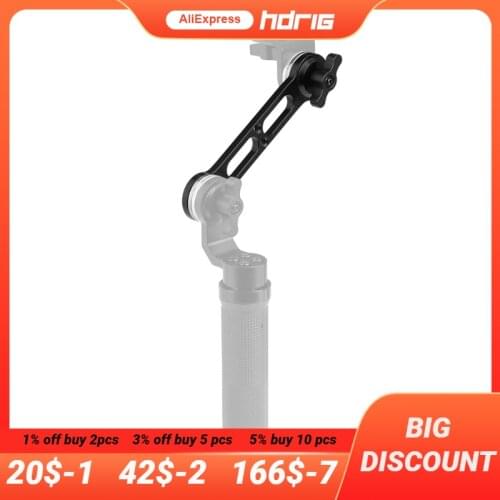 HDRIG Versatile Extension Arm with Double-ended ARRI Rosette Mount M6 Thread for DSLR Camera Shoulder Mount Rig Acce