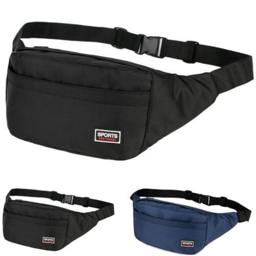 Waterproof Running Belt Bum Waist Pouch Fanny Pack Camping Sport Hiking Zip Bag