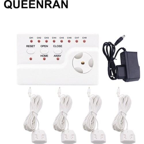 WLD-806 Water Leak Detector with Alarm Voice for Wired Water Flood Overflow Leak Detection with 4pcs Sensitive Water Sensor