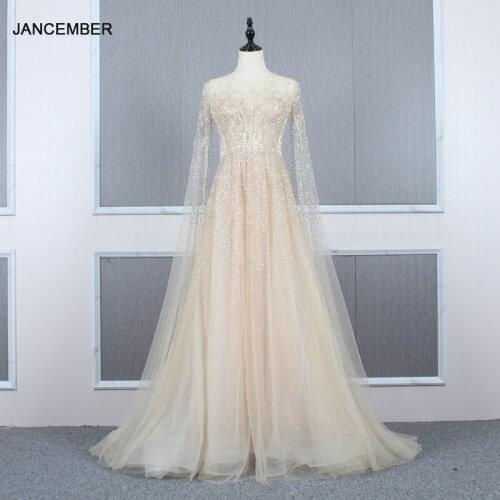 YY164 Churlya Wurfel gold prom dress sleeve shawl zipper back grey evening dress vestidos de fiesta de noche largos elegantes