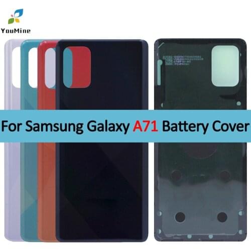 For SAMSUNG Galaxy A71 Back Battery Cover Door Rear Glass Housing Case For SAMSUNG A71 A715F/DS, SM-A715F/DSN ; SM-A715F/DSM