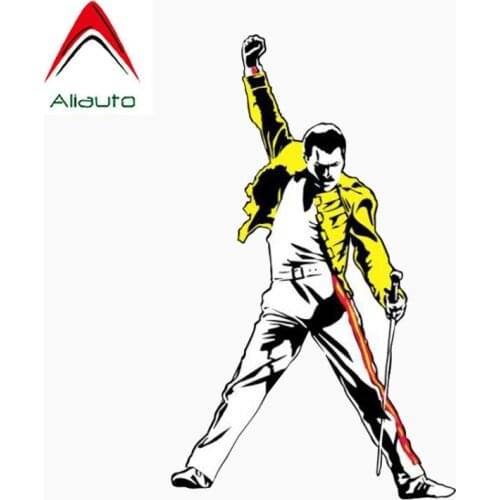 Aliauto Personality Creative Car Sticker Amusing Queen Freddie Mercury Music Waterproof Sunscreen Reflective Decal,9cm*15cm