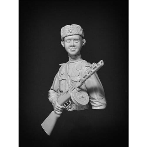 1/10 ancient man officer bust Resin figure Model kits Miniature gk Unassembly Unpainted