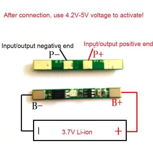 1S 3.7V 3A 18650 lithium li-ion BMS PCM battery charger protection board MOSFET